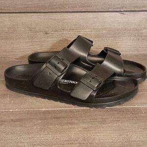 Birkenstock Arizona Essentials EVA Black Slides Women Size 39 US 8-8.5